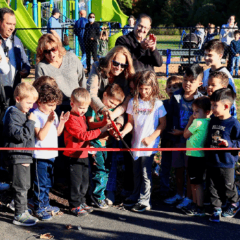 Playground Ribbon Cutting